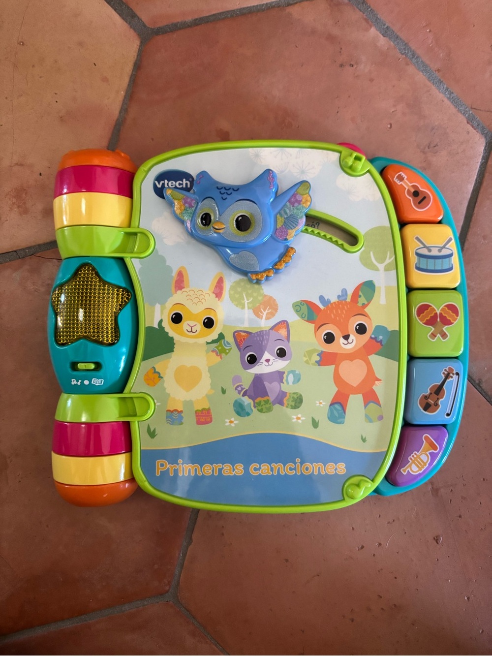 VTech | Primeras canciones Libro interactivo para bebés en azul